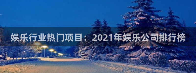 万赢娱乐4登录：娱乐行业热门项目：2021年娱乐公司排行榜